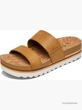 Polyurethane Platform Slides with Cork Insole and Arch Support